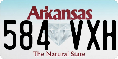 AR license plate 584VXH