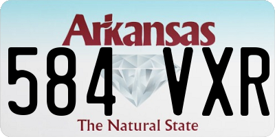 AR license plate 584VXR