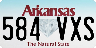 AR license plate 584VXS