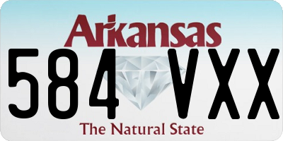 AR license plate 584VXX