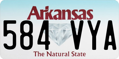 AR license plate 584VYA