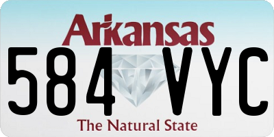 AR license plate 584VYC