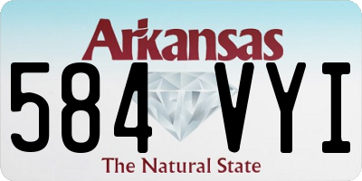 AR license plate 584VYI