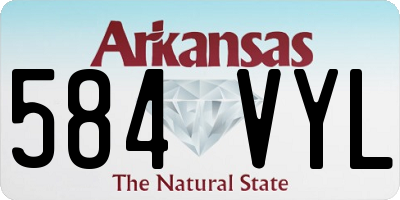 AR license plate 584VYL