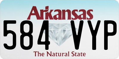 AR license plate 584VYP