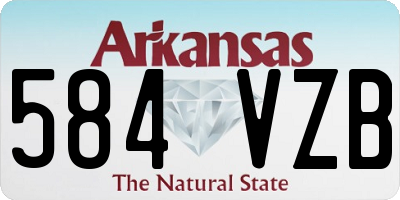 AR license plate 584VZB