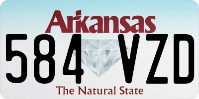 AR license plate 584VZD