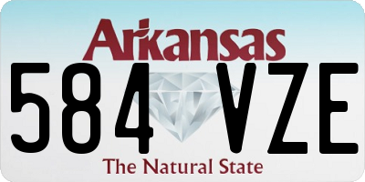 AR license plate 584VZE