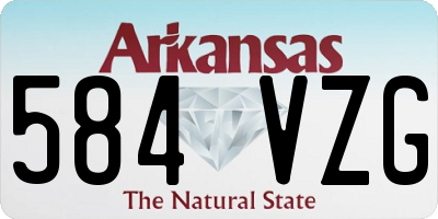 AR license plate 584VZG