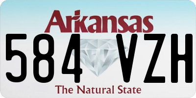 AR license plate 584VZH