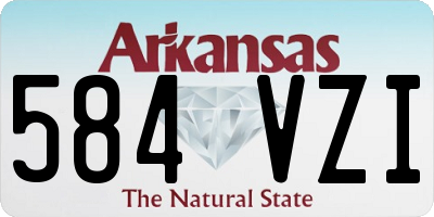 AR license plate 584VZI