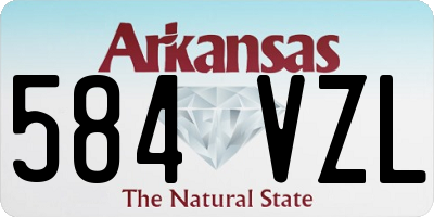 AR license plate 584VZL