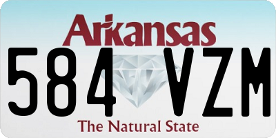 AR license plate 584VZM