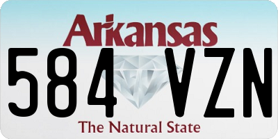 AR license plate 584VZN