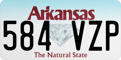 AR license plate 584VZP