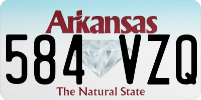 AR license plate 584VZQ