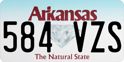 AR license plate 584VZS