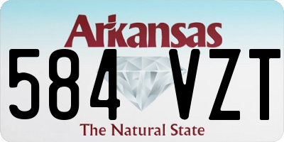 AR license plate 584VZT