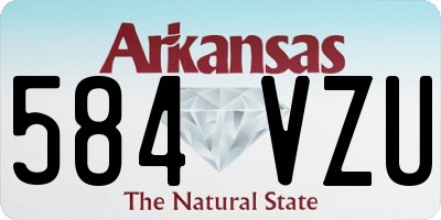 AR license plate 584VZU
