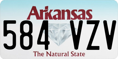 AR license plate 584VZV