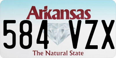 AR license plate 584VZX