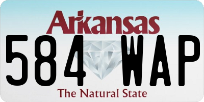 AR license plate 584WAP