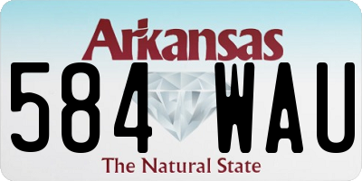 AR license plate 584WAU