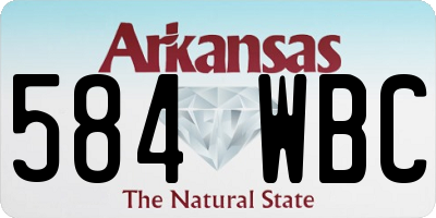 AR license plate 584WBC