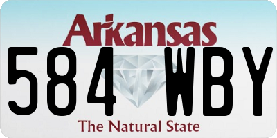 AR license plate 584WBY