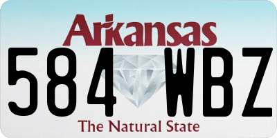 AR license plate 584WBZ