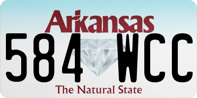 AR license plate 584WCC