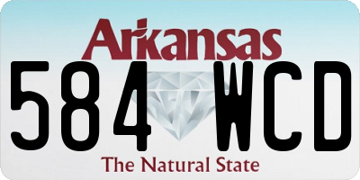AR license plate 584WCD