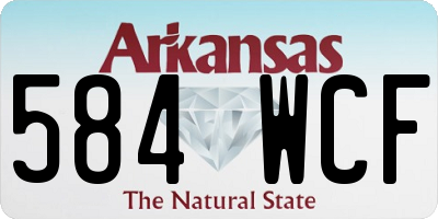 AR license plate 584WCF