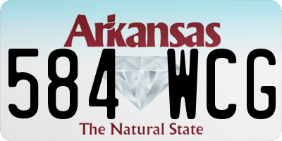 AR license plate 584WCG