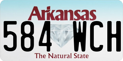 AR license plate 584WCH