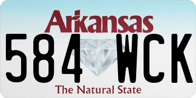 AR license plate 584WCK