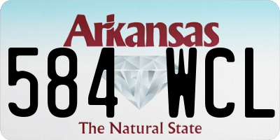 AR license plate 584WCL