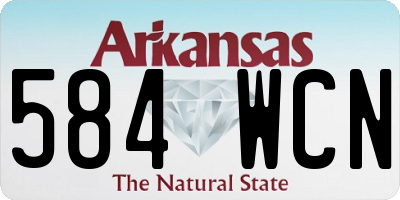 AR license plate 584WCN