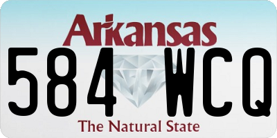 AR license plate 584WCQ