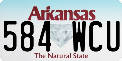 AR license plate 584WCU