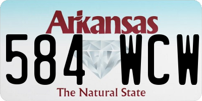 AR license plate 584WCW