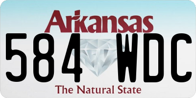 AR license plate 584WDC