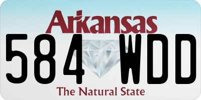 AR license plate 584WDD