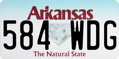 AR license plate 584WDG