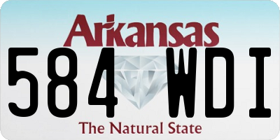 AR license plate 584WDI
