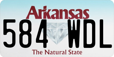 AR license plate 584WDL
