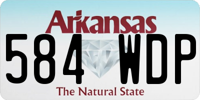 AR license plate 584WDP