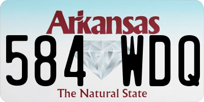 AR license plate 584WDQ