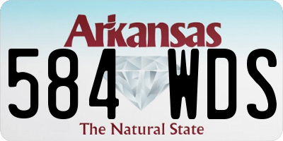 AR license plate 584WDS
