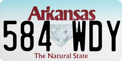 AR license plate 584WDY
